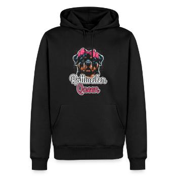ROTTWEILER QUEEN Rottie Propriétaire Rotti Femmes Rotti - Sweat à capuche Premium bio Homme - noir - Devant - Nico (187cm)