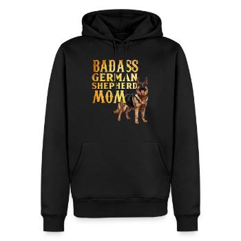Deutscher Schäferhund BAD GERMAN SHEPHERD MOM - Sweat à capuche Premium bio Homme - noir - Devant - Nico (187cm)