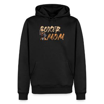 BOXER MOM Propriétaire de chien Boxer allemand - Sweat à capuche Premium bio Homme - noir - Devant - Nico (187cm)