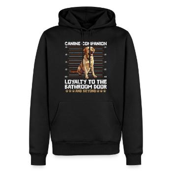 Labrador Besitzer Canine Companion Loyality - Männer Premium Bio Hoodie - Schwarz - Vorne - Nico (187cm)