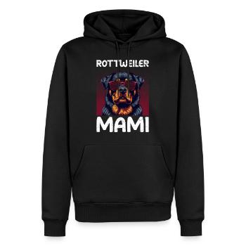 ROTTWEILER MAMI Rottie Besitzer Rottweiler Freund - Männer Premium Bio Hoodie - Schwarz - Vorne - Nico (187cm)