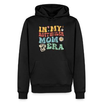 Rottweiler IN MY ROTTWEILER MOM ERA Hundebesitzer - Männer Premium Bio Hoodie - Schwarz - Vorne - Nico (187cm)
