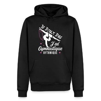Ich kann nicht Ich habe Vintage Rhythmic Gym Frau - Männer Premium Bio Hoodie - Schwarz - Vorne - Nico (187cm)