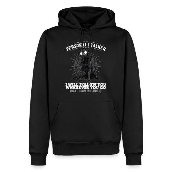 Labrador Liebhaber Persönlicher Stalker Labrador - Männer Premium Bio Hoodie - Schwarz - Vorne - Nico (187cm)