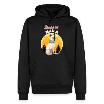 SIAMESEN MAMA SIAMESE CAT MOM Siamkatzen - Männer Premium Bio Hoodie - Schwarz - Vorne - Nico (187cm)