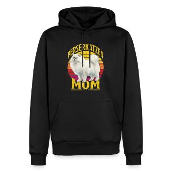 Katzenmama PERSERKATZEN MOM Persian Cat Mama - Männer Premium Bio Hoodie - Schwarz - Vorne - Nico (187cm)