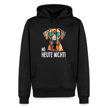 Rhodesian Ridgeback NÖ HEUTE NICHT Glacière - Sweat à capuche Premium bio Homme - noir - Devant - Nico (187cm)