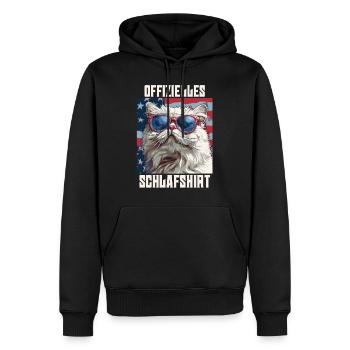 Chats Persans CHEMISE DE NUIT OFFICIELLE États-Unis - Sweat à capuche Premium bio Homme - noir - Devant - Nico (187cm)