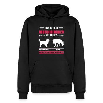 Newfie DAS IST EIN NEUFUNDLÄNDER KEIN PONY Lustig - Männer Premium Bio Hoodie - Schwarz - Vorne - Nico (187cm)