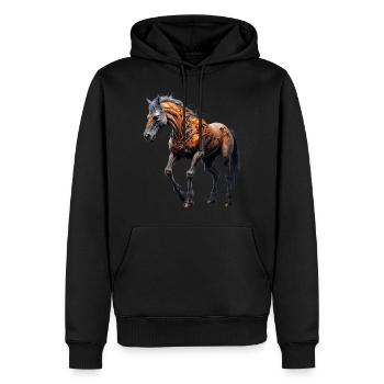 Gruseliges Halloween-partykostüm, Zombie-pferd - Männer Premium Bio Hoodie - Schwarz - Vorne - Nico (187cm)