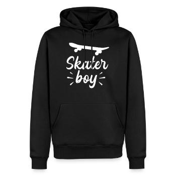 Skater Boy Garçon Skateboard Skater Planche Skate - Männer Premium Bio Hoodie - Schwarz - Vorne - Nico (187cm)
