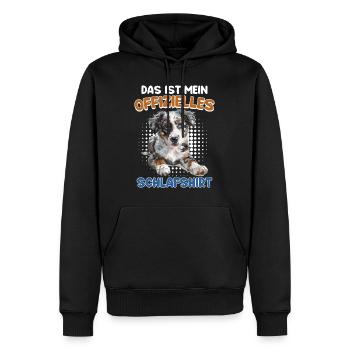 Australian Shepherd DAS IST MEIN OFFIZIELLES - Männer Premium Bio Hoodie - Schwarz - Vorne - Nico (187cm)
