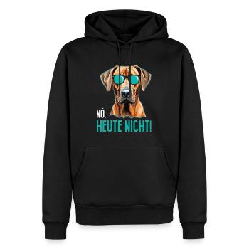 Rhodesian Ridgeback NÖ HEUTE NICHT Glacière - Sweat à capuche Premium bio Homme - noir - Devant - Nico (187cm)
