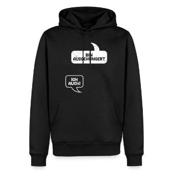 Pregnant I'M STARVING TOO! Fun - Men’s Premium Organic Hoodie - black - Front - Nico (187cm)