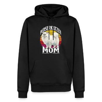 Katzenmama PERSERKATZEN MOM Persian Cat Mama - Männer Premium Bio Hoodie - Schwarz - Vorne - Nico (187cm)