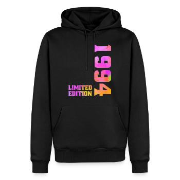 Limited Edition 1994 Cadeau Anniversaire 1994 - Sweat à capuche Premium bio Homme - noir - Devant - Nico (187cm)