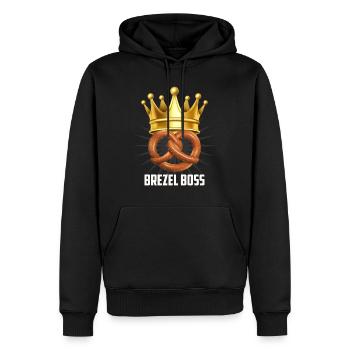Bretzel König Bretzel Brezn Bayern - Sweat à capuche Premium bio Homme - noir - Devant - Nico (187cm)