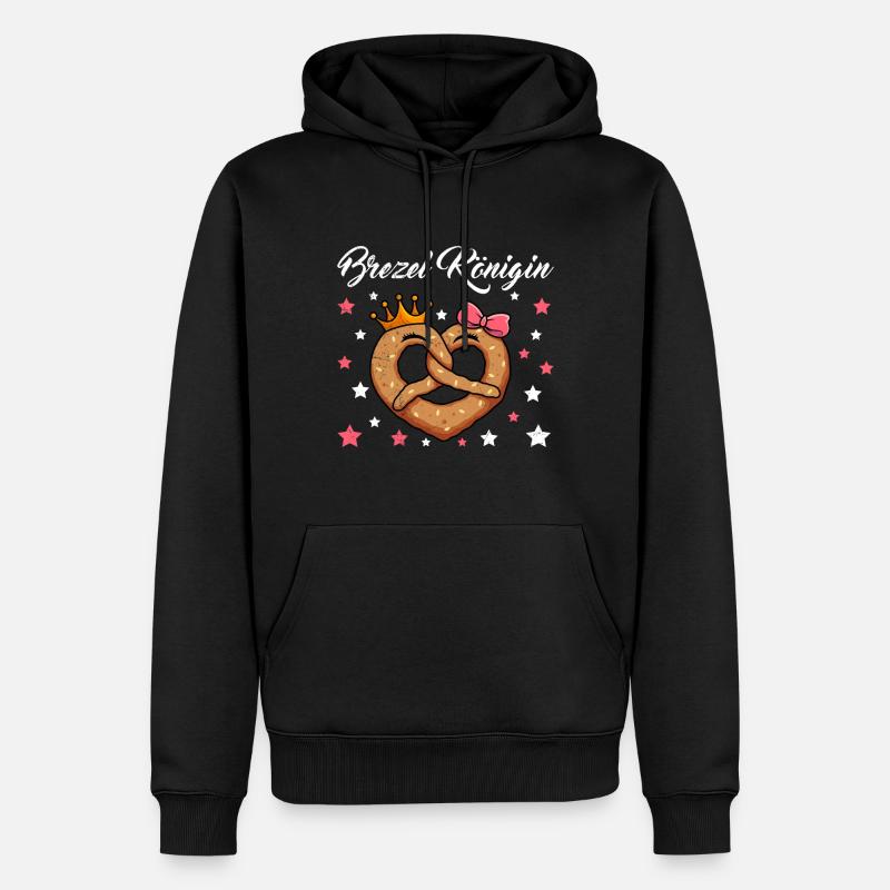 Reine du bretzel - Sweat à capuche Premium bio Homme - noir