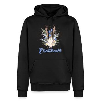 Münchner Volksfest ERSATZTRACHT Dirndl Trachten - Männer Premium Bio Hoodie - Schwarz - Vorne - Nico (187cm)