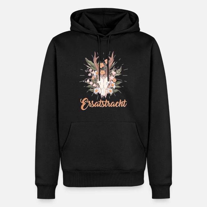 Münchner Volksfest ERSATZTRACHT Dirndl Trachten - Sweat à capuche Premium bio Homme - noir