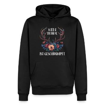 Dirndl zu klein Trachtenshirt Damen Tracht Dirndl - Männer Premium Bio Hoodie - Schwarz - Vorne - Nico (187cm)