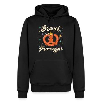 Brezn Kaiserin Brezel Prinzession Bayern Damen - Männer Premium Bio Hoodie - Schwarz - Vorne - Nico (187cm)