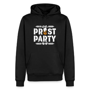 Prost Party - Männer Premium Bio Hoodie - Schwarz - Vorne - Nico (187cm)
