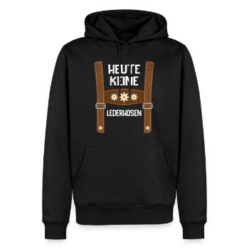 Aujourd’hui sans lederhosen Costume de remplacement hommes - Sweat à capuche Premium bio Homme - noir - Devant - Nico (187cm)