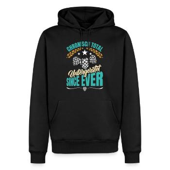 Festival folklorique de Munich CHRONIQUEMENT TOTALEMENT SOUS-ESTIMÉ - Sweat à capuche Premium bio Homme - noir - Devant - Nico (187cm)