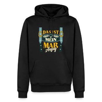 Münchner Volksfest MEI MASS-ANZUG Lustiges - Men’s Premium Organic Hoodie - black - Front - Nico (187cm)