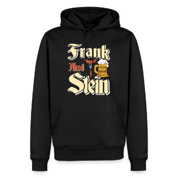 Festival folklorique de Munich Tente à bière FRANK AND STEIN - Sweat à capuche Premium bio Homme - noir - Devant - Nico (187cm)