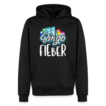 BINGO PALS Joueurs de bingo Fun Bingo - Sweat à capuche Premium bio Homme - noir - Devant - Nico (187cm)