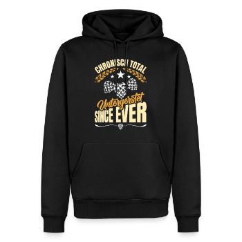 Festival folklorique de Munich CHRONIQUEMENT TOTALEMENT SOUS-ESTIMÉ - Sweat à capuche Premium bio Homme - noir - Devant - Nico (187cm)