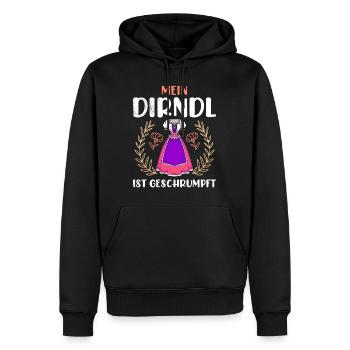 Dirndl zu klein Trachtenshirt Damen Tracht Dirndl - Männer Premium Bio Hoodie - Schwarz - Vorne - Nico (187cm)
