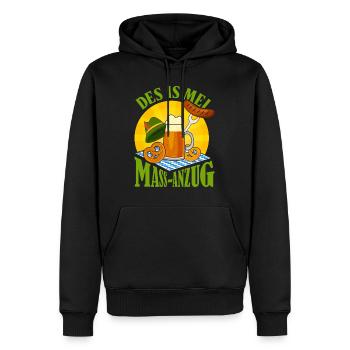 Münchner Volksfest MEI MASS-ANZUG Lustiges - Men’s Premium Organic Hoodie - black - Front - Nico (187cm)