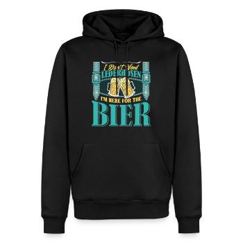 Festival folklorique de Munich N’AVEZ PAS BESOIN DE LEDERHOSEN ICI POUR - Sweat à capuche Premium bio Homme - noir - Devant - Nico (187cm)