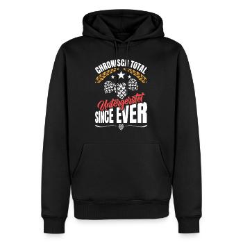 Festival folklorique de Munich CHRONIQUEMENT TOTALEMENT SOUS-ESTIMÉ - Sweat à capuche Premium bio Homme - noir - Devant - Nico (187cm)