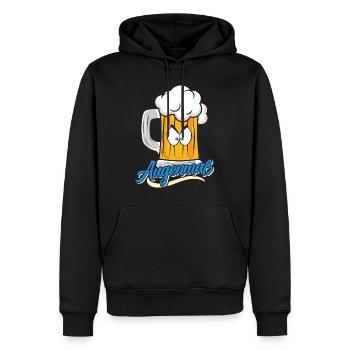 Festival folklorique de Munich AUGENMAẞ Funny Beer Tent - Sweat à capuche Premium bio Homme - noir - Devant - Nico (187cm)