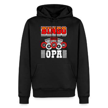 Bingo Opa GRANDPA BINGO GRANDDAD Lustiges Bingo - Männer Premium Bio Hoodie - Schwarz - Vorne - Nico (187cm)