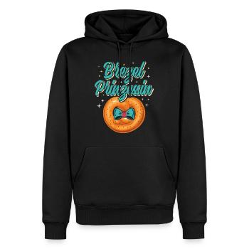 BREZEL PRINCESS Munich Folk Festival Femmes - Sweat à capuche Premium bio Homme - noir - Devant - Nico (187cm)