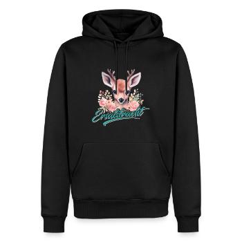 ERSATZDIRNDL Münchner Volksfest Dirndl Damen - Männer Premium Bio Hoodie - Schwarz - Vorne - Nico (187cm)