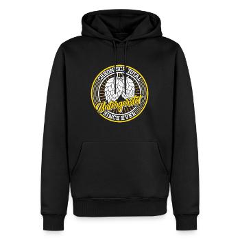 Tente à bière Munich Folk Festival UNTERGERSTET Lustig - Sweat à capuche Premium bio Homme - noir - Devant - Nico (187cm)