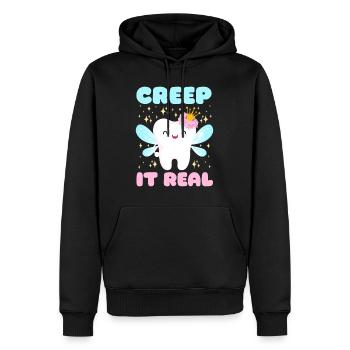 Costume d’Halloween CREEP IT REAL Drôle Halloween - Sweat à capuche Premium bio Homme - noir - Devant - Nico (187cm)