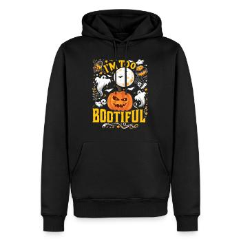 Costume d’Halloween Enfants JE SUIS TROP BOOTIFUL Drôle - Sweat à capuche Premium bio Homme - noir - Devant - Nico (187cm)