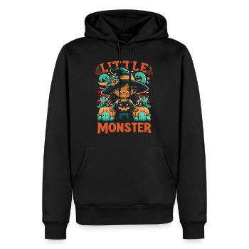 Halloween Costume Kids LITTLE MONSTER Funny - Men’s Premium Organic Hoodie - black - Front - Nico (187cm)