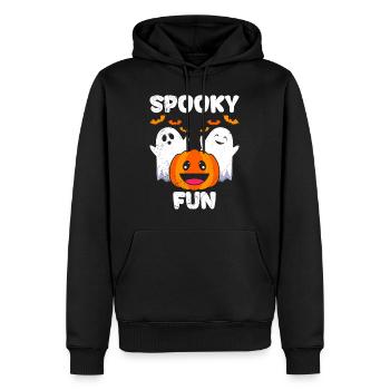 Costume d’Halloween Enfants EFFRAYANT AMUSANT Drôle - Sweat à capuche Premium bio Homme - noir - Devant - Nico (187cm)