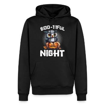 Costume d’Halloween Enfants BOO-TIFUL NIGHT CREEPY - Sweat à capuche Premium bio Homme - noir - Devant - Nico (187cm)