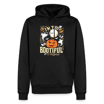 Costume d’Halloween Enfants JE SUIS TROP BOOTIFUL Drôle - Sweat à capuche Premium bio Homme - noir - Devant - Nico (187cm)