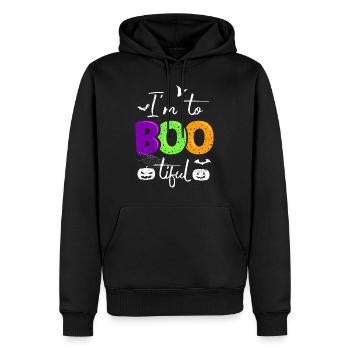 Costume d’Halloween Enfants JE SUIS TROP BOO TIFUL Drôle - Sweat à capuche Premium bio Homme - noir - Devant - Nico (187cm)