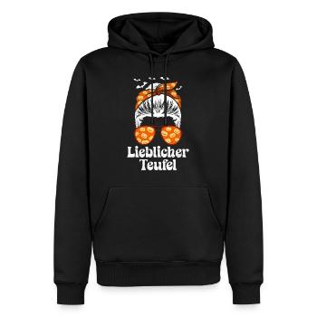 Halloween Kostüm Kinder LIEBLICHER TEUFEL Lustig - Männer Premium Bio Hoodie - Schwarz - Vorne - Nico (187cm)